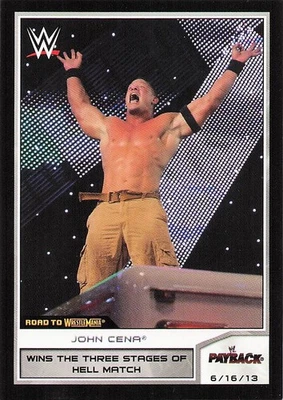 2014 Topps WWE Road to Wrestlemania #17 John Cena Foto 1 de 2