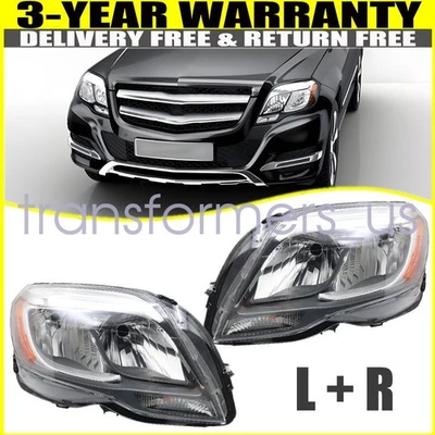 Juego de faros para 13-15 Mercedes Benz GLK250 GLK350 lado izquierdo y derecho sin bombilla Foto 1 de 4