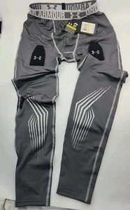 Under Armour 1249034 Men's UA HOCKEY HeatGear® Compression Leggings MEDIUM GRAY - Picture 1 of 14