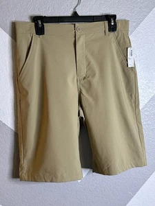 NEW Old Navy Boys Built-In Flex Straight Uniform Tech Shorts Khaki Sz 18 Husky - Picture 1 of 10