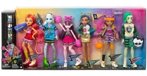 Brand New 2022 Set of 6 Monster High Dolls Ghoul Spirit  Sporty Collection Gen 3 - Picture 1 of 2