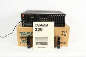 Vintage Tascam 238 Syncaset 8-Track Cassette Recorder w/ Rack Ears & Box