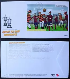 Jersey Stamps: "100 Years - FA Cup" First Day Cover £4 Mini Sheet 2022 - Picture 1 of 3
