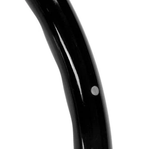 Black 380mm Steering Wheel Assembly Walnut Grip 3 Spoke Riveted 6 Hole Modificat - Picture 1 of 12