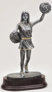 10" Cheerleader Trophy Personlized Free - Afbeelding 1 van 2