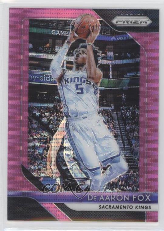 2018-19 Panini Prizm Pink Pulsar Prizm /42 De'Aaron Fox #151