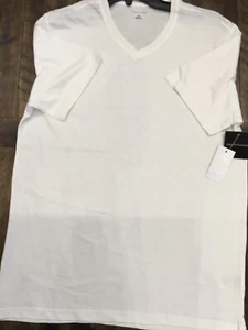 Saks Fifth Avenue Small White V-Neck T-Shirt Men’s New with Tags - Picture 1 of 5