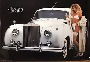 Rolls Royce “Class Act”  1991 Original Car Poster Printed In Germany 1 OnlyRare!