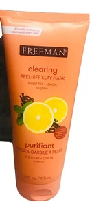 New-Freeman Clearing Peel-Off Clay Mask. 6 Fl Oz. No Harsh Chemicals - Picture 1 of 4