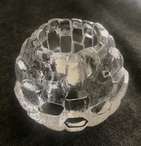 KOSTA BODA Sweden Crystal IGLOO Votive Candle Holder Tea Light *GREAT GIFT* - Picture 1 of 10