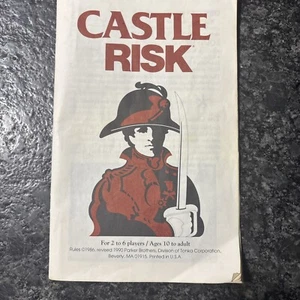 Vintage 1986 Risk and Castle Risk Game Instructions And Dice - Picture 1 of 4