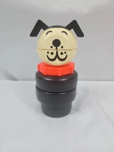 Vtg 1976 Fisher Price Toys Little People Stacking Puzzle Lucky Dog Toy 659 8.5" - Picture 1 of 24