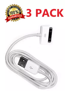 Cable de carga/sincronización USB de 3x 30 pines para Apple iPhone 3G 4S 4G 3GS iPad2 - Imagen 1 de 3