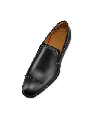 $1,545 CHRISTIAN LOUBOUTIN - *DANDY CLOO* Black Spike Loafers - US 11 (44EU) - Image 1 of 4