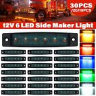 3.8" Smoked 6 LED Side Marker Clearance Lights  for Truck Trailer Boat Lorry 12V