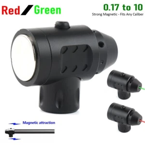Magnetic Red/Green Laser Bore Sight Boresighter for 0.17 To 10 Caliber Rifles - Picture 1 of 21
