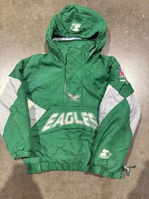 Chaqueta de Colección Philadelphia Eagles Starter Talla Pequeña Rara Años 90 Puffer Pullover Foto 1 de 4