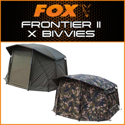 FOX FRONTIER MK2 X BIVVIES - NEW | CARP FISHING SHELTERS - Image 1 of 4