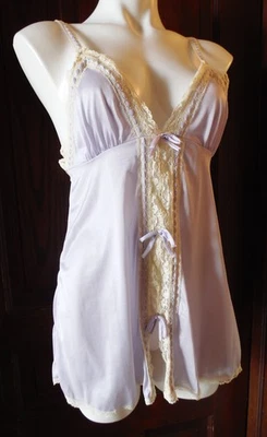 Vestido de pijama vintage Montgomery Ward lila mini quimise babydoll pijama Foto 1 de 4