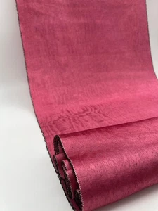Tela Moire de seda rosa por 2 metros, estampado de marca de agua, opciones multicolores. - Imagen 1 de 12
