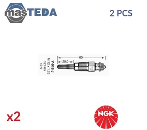 6285 ENGINE GLOW PLUGS NGK 2PCS FOR SKODA FELICIA I,FELICIA II 1.9 D 1.9L 47KW - Picture 1 of 5