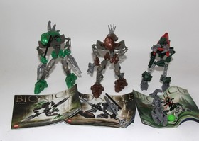 LEGO BIONICLE: Rahkshi Panrahk 8587, Lerank 8599, Vahki Vorzakh 8616