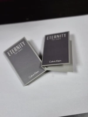 2x Calvin Klein Eternity for Men Eau de Toilette EDT muestra aerosoles 0,04 oz, 1,2 ml Foto 1 de 2