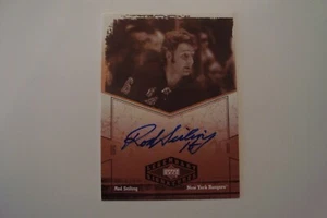 2004 05 UD LEGENDARY SIGNATURES Rod Seiling AUTOGRAPH New York Rangers - Picture 1 of 8