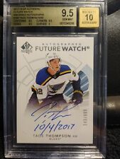 17-18 Sp Authentic Tage Thompson Future Watch Auto Inscribed BGS 9.5 49/999 #169