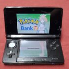 Nintendo 3DS Console Cosmo Black with Pokemon Bank / Transporter + Poke Crystal