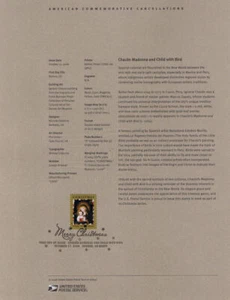 #0647 39c Christmas Madonna #4100 USPS Souvenir Page - Picture 1 of 1