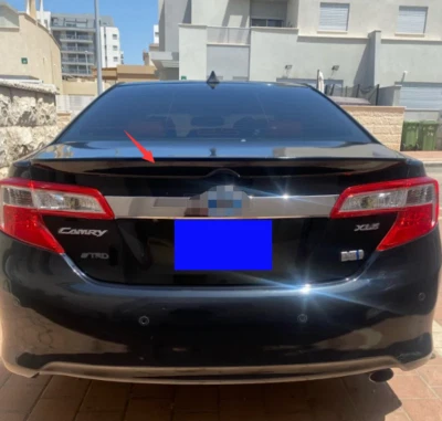 Alerón de maletero ABS negro brillante labio de ala para Toyota Camry 2012-2014 sedán 4 puertas Foto 1 de 2