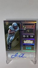 2018 Panini Contenders Draft Picks Bowl Ticket Isaiah Oliver RC Rookie AUTO /99