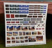 1:76 Ho Oo 00 Scala Modello Ferrovia Presto Br Stazione Nota Segni Accessori
