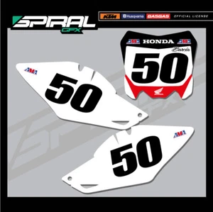 Custom MX Hintergründe Zahlen Grafik MM Honda CRF 250 450 2013 2014 ALLE JAHRE - Bild 1 von 5