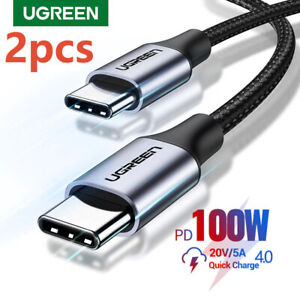 UGREEN 2 Pack USB Cable PD100W USB C to Type C Fast Charger Cable Xiaomi Samsung
