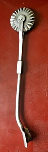 Antique 12" Blacksmith Hand Wrought Iron Wheel Pie Crimper Dough Crust Tool RARE - Picture 1 of 4