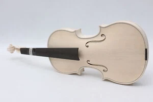 4/4 Professional Unfinished Handmade Violin One Piece Flame Maple Back Spruce - Bild 1 von 13