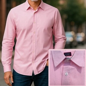 UNTUCKit |  Wrinkle Free Douro Shirt Button Down Pink Stripes  Size XXL Workwear - Picture 1 of 10