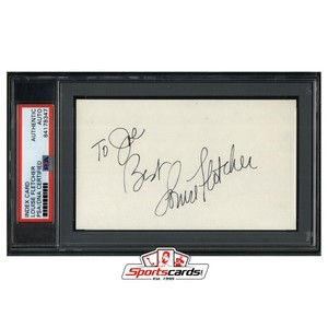 Louise Fletcher Signed 3x5 Index Card Actress PSA/DNA Cruel Intentions