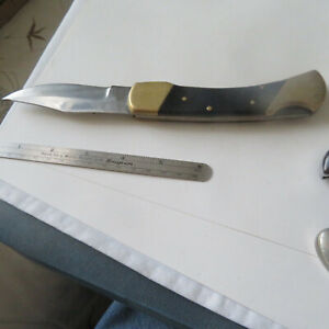 KNIFE 5" UNBRANDED "BUCK TYPE"  ONE  BLADE LOCKBACK  SNAP CLOSE