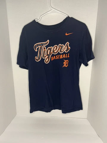 Nike MLB Mens Detroit Tigers Baseball The Nike Tee Shirt Athletic Cut Men’s L Cover