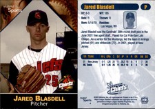 Jared Blasdell 2002 MultiAd Peoria Chiefs #4 Card *AutographDen*