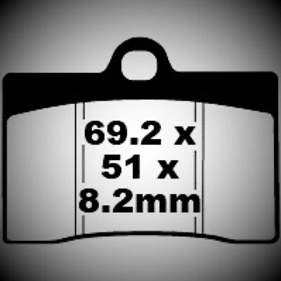 CAGIVA RAPTOR 125 (2003-2014) FRONT DISC BRAKE PADS SET' Type FA095 (2 x Pads) - Image 1 of 2