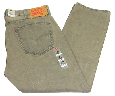 Men's Levi's 501 Jeans NEW Button Fly Brown Denim Tag 40/30 measured Size 39x30 - Image 1 of 4