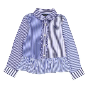 Polo Ralph Lauren Girls Long-Sleeve Stripe Shirt - Picture 1 of 3