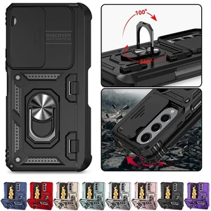 For Samsung Galaxy Z Fold 6 5 4 Magnetic Ring Stand Heavy Duty Case+Camera Lid - Picture 1 of 85