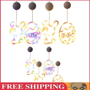 Cadena de luces LED de conejito/huevos de Pascua que funciona con pilas para decoración de fiestas interiores en el hogar - Imagen 1 de 14
