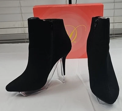 Elegantes Botines Negros Tacón Alto - Talla 6.5 - Usados con Caja Foto 1 de 4