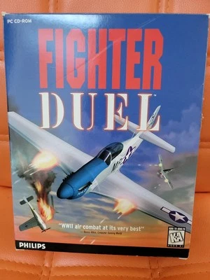 Philips Fighter Duel WWII Air Combat Simulator (Windows PC CD Big Box, 1995) - Image 1 of 3